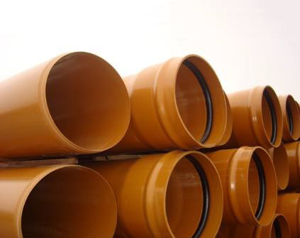 SEWER PVC pipes. Compact wall