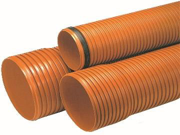 SEWER PVC Pipe. Double corrugated wall